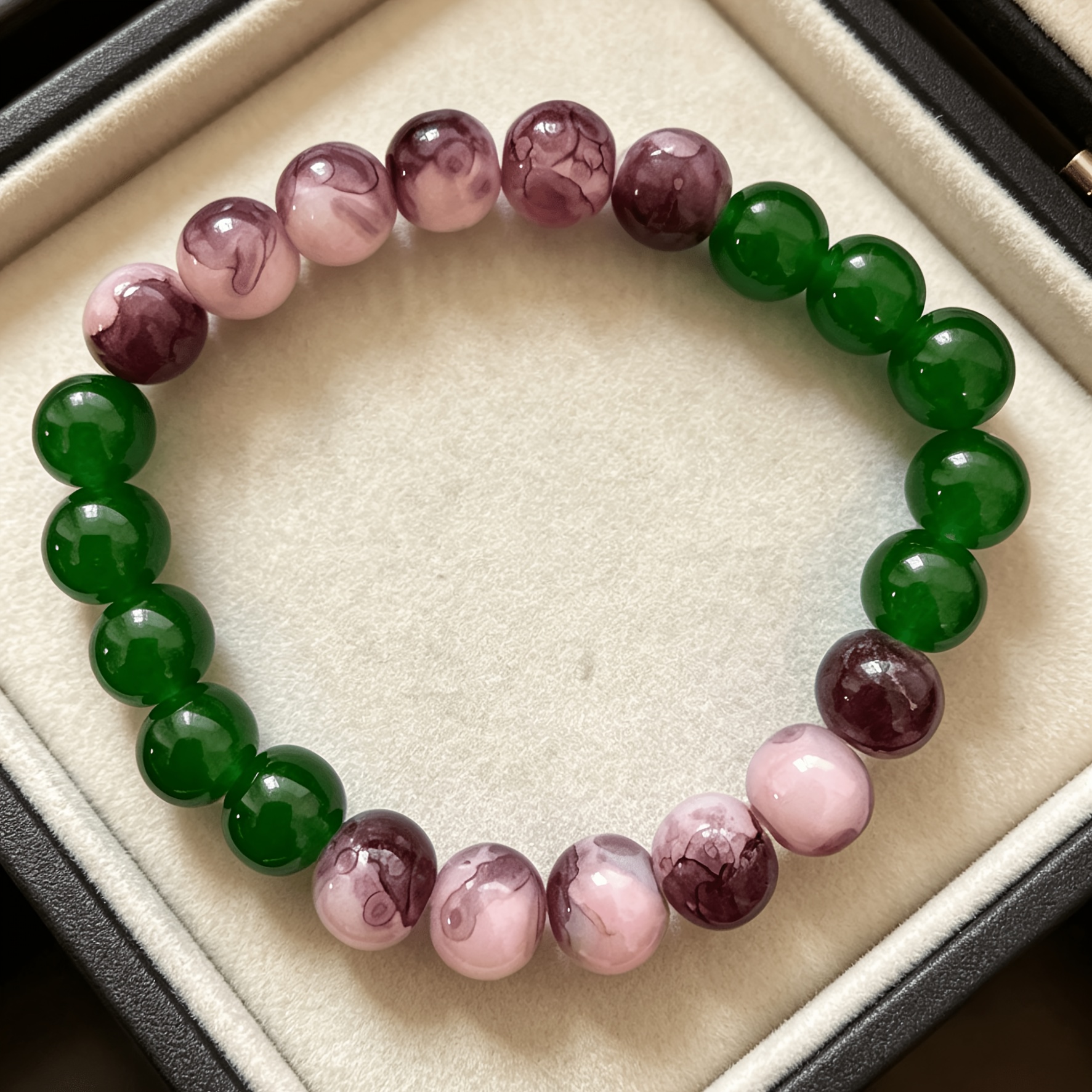 Summer Refreshing Green-Purple Bracelet